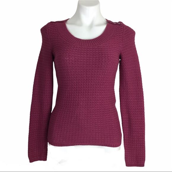 Martin + Osa Sweaters - Martin + Osa Magenta Knit Sweater XS